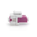 Digitus Accoppiatore LWL, duplex, LC > presa LC, multimodo OM4, Frizione viola