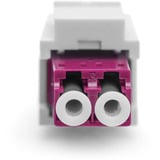 Digitus Accoppiatore LWL, duplex, LC > presa LC, multimodo OM4, Frizione viola