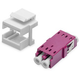 Digitus Accoppiatore LWL, duplex, LC > presa LC, multimodo OM4, Frizione viola