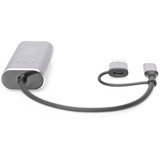 Digitus Adattatore Gigabit Ethernet USB Type-C™ 2.5G, USB-C™ + USB A (USB3.1/3.0) grigio, USB-C™ + USB A (USB3.1/3.0), USB-C USB 3.1, RJ-45, Grigio