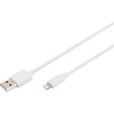 Digitus Cavo dati/ricarica USB 2.0 USB-A > Lightning, certificato MFI bianco