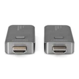 Digitus DS-55318, Estensione HDMI Nero/Argento
