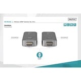 Digitus DS-55318, Estensione HDMI Nero/Argento