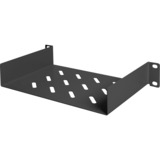 Digitus Scaffale 254 mm (10") 1U, Il vano inferiore Nero, Mensola per scaffale, Nero, Acciaio, 25 kg, 1U, Turchia