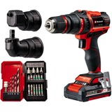 EINHELL Power X-Change Trapano avvitatore a batteria TE-CD 18/45 3X-Li +22, 18 Volt rosso/Nero