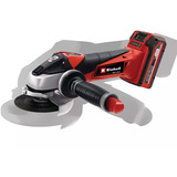 EINHELL Smerigliatrice angolare a batteria Power X-Change TE-AG 18/115 Li Kit, 18 Volt rosso/Nero
