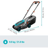 GARDENA Tosaerba a batteria PowerMax 32/18V P4A solo, 18Volt, Rasaerba Nero/grigio