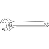 GEDORE Chiave regolabile, 12" grigio scuro