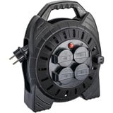 Hazet Avvolgicavo 161N-3D, 4 prese, Tamburo per cavi Nero