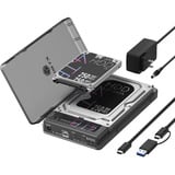 ICY BOX IB-3882MSCL-CU31, Docking station Nero