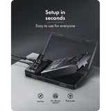 ICY BOX IB-3882MSCL-CU31, Docking station Nero