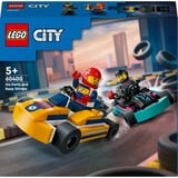 LEGO City 60400 Go-Kart e Piloti, Modellini da Costruire di Mini Go Kart da Corsa, Veicoli Giocattolo per Bambini di 5+ Anni, Giochi di costruzione Modellini da Costruire di Mini Go Kart da Corsa, Veicoli Giocattolo per Bambini di 5+ Anni, Set da costruzione, 5 anno/i, Plastica, 99 pz, 130 g
