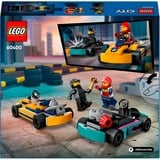 LEGO City 60400 Go-Kart e Piloti, Modellini da Costruire di Mini Go Kart da Corsa, Veicoli Giocattolo per Bambini di 5+ Anni, Giochi di costruzione Modellini da Costruire di Mini Go Kart da Corsa, Veicoli Giocattolo per Bambini di 5+ Anni, Set da costruzione, 5 anno/i, Plastica, 99 pz, 130 g