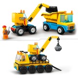 LEGO City Camion da cantiere e gru con palla da demolizione, Giochi di costruzione Set da costruzione, 4 anno/i, Plastica, 235 pz, 1 kg