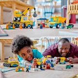 LEGO City Camion da cantiere e gru con palla da demolizione, Giochi di costruzione Set da costruzione, 4 anno/i, Plastica, 235 pz, 1 kg