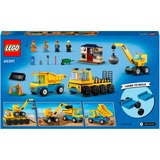 LEGO City Camion da cantiere e gru con palla da demolizione, Giochi di costruzione Set da costruzione, 4 anno/i, Plastica, 235 pz, 1 kg