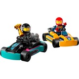 LEGO City Go-kart e piloti, Giochi di costruzione Set da costruzione, 5 anno/i, Plastica, 99 pz, 130 g