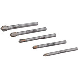 Makita Set di punte per vetro e piastrelle, 5 pezzi, Drill bit set 