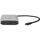 OWC Adattatore Thunderbolt 3 > Doppio HDMI 4K argento/Nero