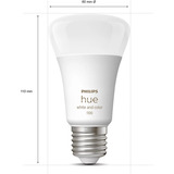 Philips Hue White & Color Ambiance Starter-Set: E27 lampada intelligente A60 confezione doppia, Lampada a LED 