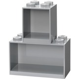Room Copenhagen LEGO Regal Brick Shelf 8+4, Set, Mensola grigio chiaro