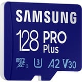 Samsung PRO Plus microSD Memory Card 128GB (2023), USB Card Reader incluso, Scheda di memoria USB Card Reader incluso, 128 GB, MicroSDXC, Classe 10, UHS-I, 180 MB/s, 130 MB/s