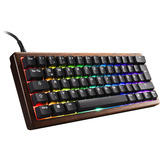 Sharkoon SKILLER SGK50 S4 Gen2 Wood PBT, Tastiera da gioco legno/Nero