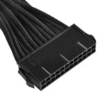 SilverStone 24pin -24pin, 0.3m 0,3 m, Cavo di prolunga Nero, 0.3m, 0,3 m, ATX (24-pin), ATX (24-pin), Maschio, Femmina, Nero