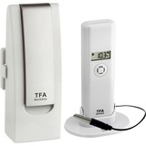 TFA WeatherHub sensore intelligente per ambiente domestico Wireless bianco, Umidità, Temperatura, Wireless, Wi-Fi, 868 MHz, -50 - 110 °C, LCD