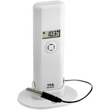 TFA WeatherHub sensore intelligente per ambiente domestico Wireless bianco, Umidità, Temperatura, Wireless, Wi-Fi, 868 MHz, -50 - 110 °C, LCD