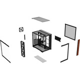 Thermaltake View 380 WS ARGB, Chassis Tower Nero/legno