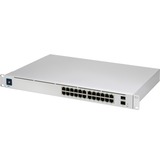Ubiquiti UniFi USW-PRO-24 switch di rete Gestito L2/L3 Gigabit Ethernet (10/100/1000) Argento grigio, Gestito, L2/L3, Gigabit Ethernet (10/100/1000), Montaggio rack