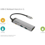Verbatim 49140 hub di interfaccia USB 3.2 Gen 1 (3.1 Gen 1) Type-C argento/Nero, USB 3.2 Gen 1 (3.1 Gen 1) Type-C, USB 3.2 Gen 1 (3.1 Gen 1) Type-C, Metallo, 0,015 m, USB, 5 - 20 V