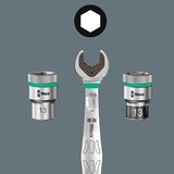Wera 9608 Barra magnetica per bussole B Impaktor Imperial 1 set di bussole 3/8", chiave combinata   Nero/Verde