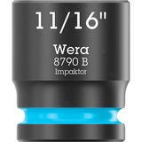 Wera 9608 Barra magnetica per bussole B Impaktor Imperial 1 set di bussole 3/8", chiave combinata   Nero/Verde