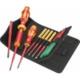Wera Kraftform Kompakt VDE 16 Torque extra slim 1 Tool Finder, 16 pezzi, Cacciavite rosso/Giallo