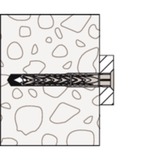 fischer Tassello a gambo lungo SXRL 8x100 T grigio chiaro