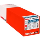 fischer Vite per legno PowerFast II 8,0x300 testa svasata gradinata TX 