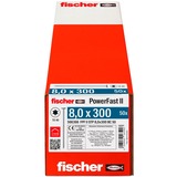 fischer Vite per legno PowerFast II 8,0x300 testa svasata gradinata TX 