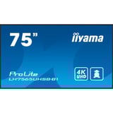 iiyama LH7565UHSB-B1, Public Display Nero