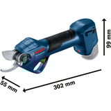 Bosch Forbice da giardino a batteria GGP 12V-25 Professional, 12Volt, Cesoie da giardino blu/Nero