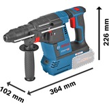 Bosch GBH 18V-26F PROFESSIONAL 980 Giri/min SDS-plus, Trapano a percussione blu/Nero, SDS-plus, Nero, Blu, Rosso, Motore senza spazzole, 2,6 cm, 980 Giri/min, 2,6 J