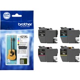 Brother LC-421XLVAL PagePack 4 pz Originale Resa elevata (XL) Nero, Ciano, Magenta, Giallo, Inchiostro Resa elevata (XL), 500 pagine, 500 pagine, 4 pz, Confezione multipla