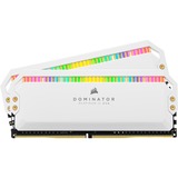 Corsair Dominator CMT16GX4M2E3200C16W memoria 16 GB 2 x 8 GB DDR4 3200 MHz bianco, 16 GB, 2 x 8 GB, DDR4, 3200 MHz, 288-pin DIMM, Bianco