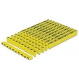 DeLOCK 18303 fermacavo Giallo 260 pezzo(i), Clip per cavo giallo, 260 pezzo(i)