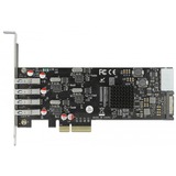 DeLOCK 89008 scheda di interfaccia e adattatore Interno PCIe, SATA, USB 3.2 Gen 1 (3.1 Gen 1) PCIe, PCIe, SATA, USB 3.2 Gen 1 (3.1 Gen 1), A basso profilo, PCIe 2.0, Grigio, PC