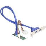 DeLOCK Convertitore M.2 Key B+M connettore > 2 x USB 5 Gbps Tipo-A, Estensione dell'interfaccia 