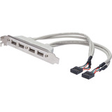 Digitus Cavo in lamiera per slot USB, Staffa slot 