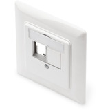 Digitus Piastra frontale e telaio di montaggio per moduli multimediali / Keystone bianco