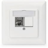 Digitus Piastra frontale e telaio di montaggio per moduli multimediali / Keystone bianco